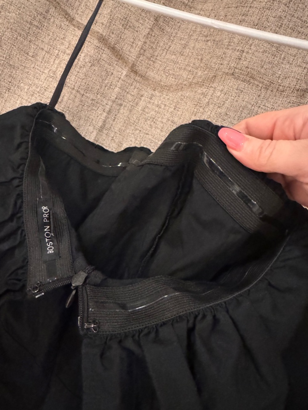 Boston Proper Black High-Low Ruffle Maxi Dress - Picture 3 of 4